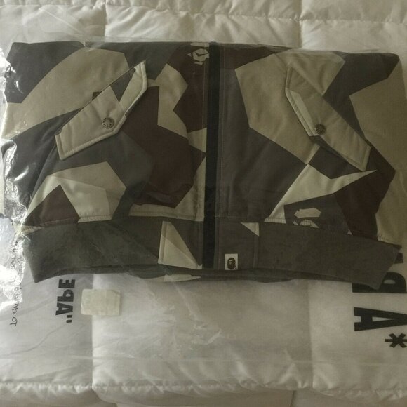 A BATHING APE BAPE MEN'S SPLINTER CAMO LIGHT BOMBER JACKET XL BRAND NEW 2018!!! - Picture 9 of 16